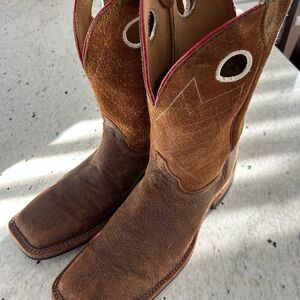 Brown Suede Cowboy Boots